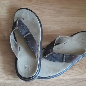 Brown leather sandals